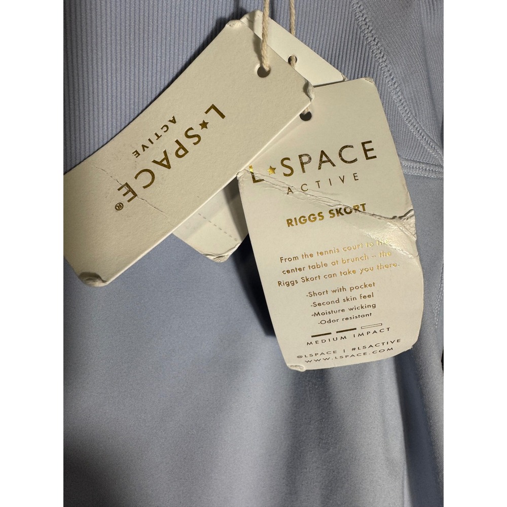 L*Space Active Warren Top and Riggs Skort Set Light Blue Tennis Golf Outfit NWT - Picture 6 of 16